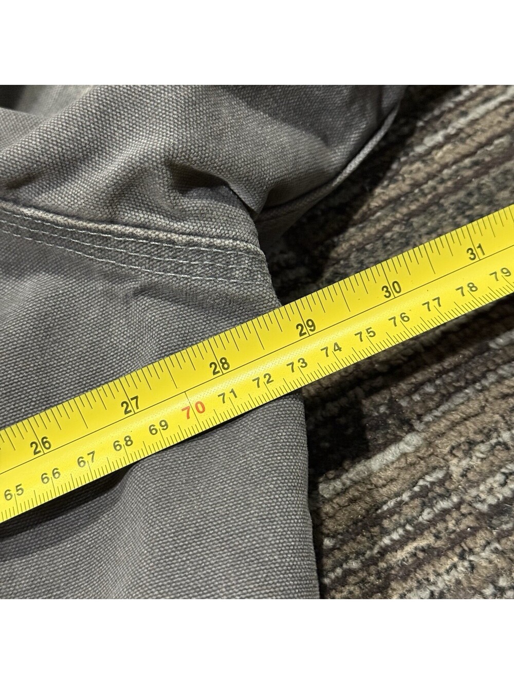 Vintage 90s Carhartt J06 CMT Quilted Flannel Lined Duck Active Jacket Size 2XL - Picture 6 of 9